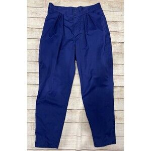 Gitano 1980’s Vintage Bright Blue High Waisted Pants Size 18